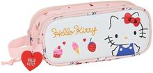 Penalhus Hello Kitty Happiness Girl Pink Hvid (21 x 8 x 6 cm)