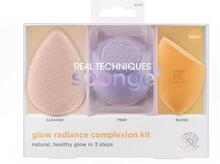 Svamp til Makeup Real Techniques Sponge + Glow Radiance Complexion (3 pcs)