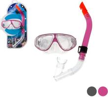 Snorkel beskyttelsesbriller og rør (25 x 43 x 6 cm) Sort