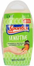 Handsker Spontex Latex Sensitive Størrelse L