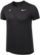 Kortærmet T-shirt til Mænd Nike Court Dri-FIT ADV Rafa Sort S L
