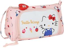 Penalhus Hello Kitty Happiness Girl Pink Hvid (20 x 11 x 8.5 cm) (32 Dele)