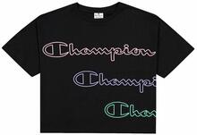 Kortærmet T-shirt til Kvinder Champion Crewneck T-Shirt Sort M