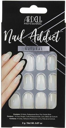 Falske negle Ardell Nail Addict Natur Oval (24 pcs)