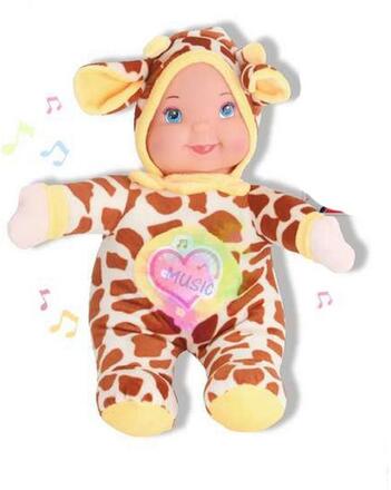 Baby dukke Reig 35 cm Giraf Musical Bamse