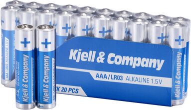 Kjell & Company AAA-batterier (LR03) 20-pack