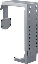 PC-holder for montering i bord eller vegg - Sølv
