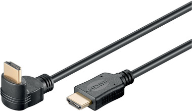 HDMI-kabel High Speed Vinklet ned 1 m