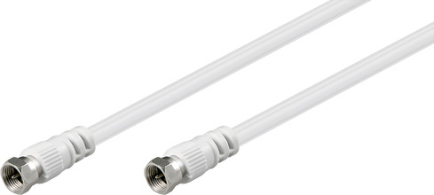 Luxorparts F-kabel, hvit 1,5 m