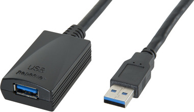 Luxorparts Aktiv USB 5 Gb/s-forlengelseskabel, 5 m