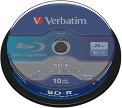 Verbatim Blu-ray-plater 10-pk.