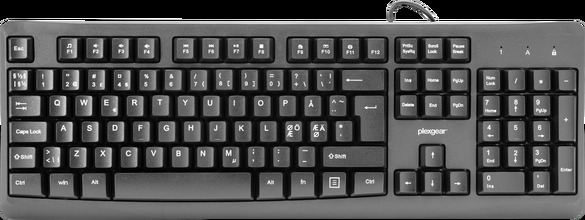 Plexgear MK101 Kablet tastatur Svart
