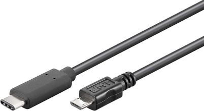 Luxorparts Tilkoblingskabel USB-C til Micro-USB 1 m