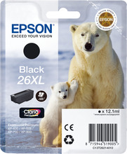 Epson T2621 XL Blekkpatron, svart