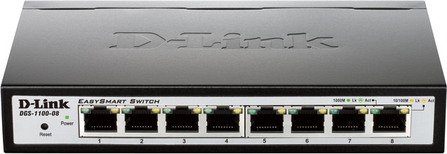 D-link DGS-1100-08 Administrerbar gigabitswitch 8 porter