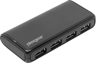Plexgear Desktop 500 USB 5 Gb/s-hub med strømforsyning 4-veis