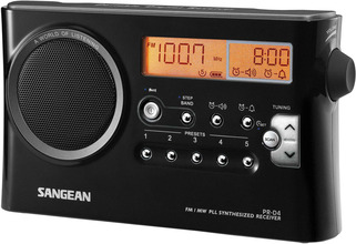 Sangean PR-D4 FM-radio med digital tuner Svart