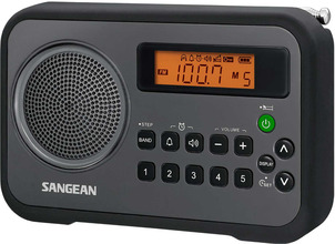 Sangean PR-D18 FM-radio med digital tuner Svart