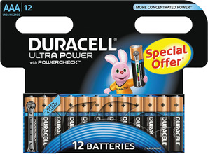 Duracell Ultra Power AAA-batterier (LR03) 12-pk.