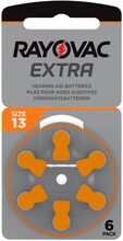 Rayovac Hörapparatsbatterier Orange ZA13 6-pack