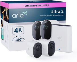 Arlo Ultra 2 Spotlight Trådløs Overvåkingskamera 2-pk. Hvit