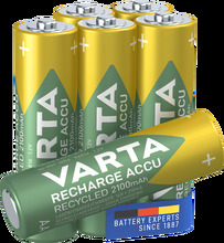 Varta Recharge Recycled AA-batterier 2100 mAh 6-pk.