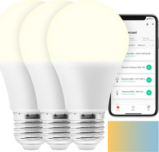 Cleverio Smart E27 LED-lampa 806 lm 3-pack