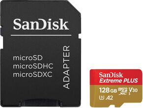 Sandisk Extreme Plus Micro-SD-kort 128 GB