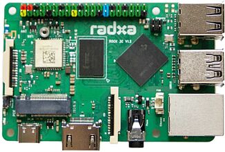 OKdo Radxa Rock 3C Ettkortsdatamaskin med 1 GB RAM