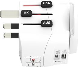 Skross Jordet reiseadapter - universal med USB-uttak