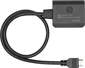 Luxorparts Kompakt 4K HDMI-switch/splitter 2-vägs