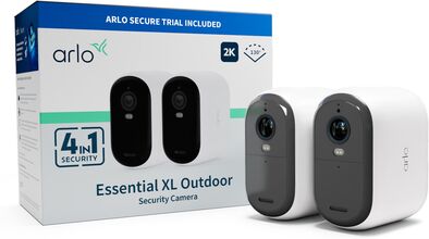 Arlo Essential 2K XL Overvåkingskamera 2-pk.