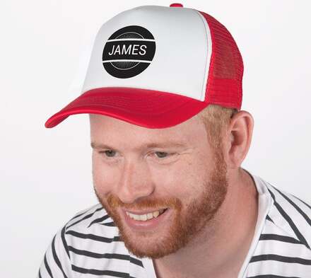 Cappello con Visiera personalizzato - Rosso / bianco