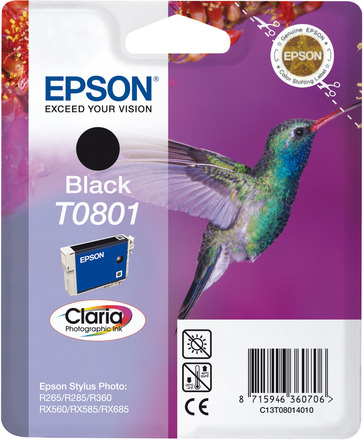 Epson T0801 Blekkpatron - Svart