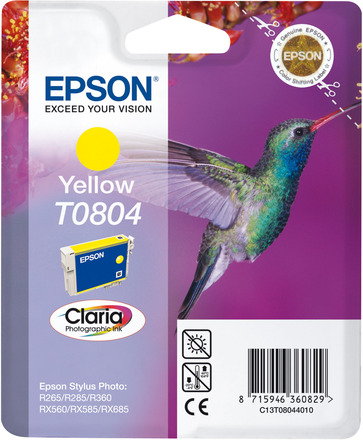 Epson T0804 Blekkpatron - Gul