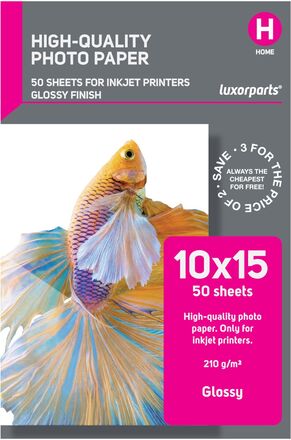 Luxorparts Glossy Fotopapper 10x15 cm 50-pack