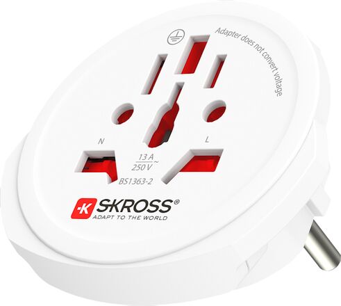 Skross Jordad reseadapter Universal till Sverige