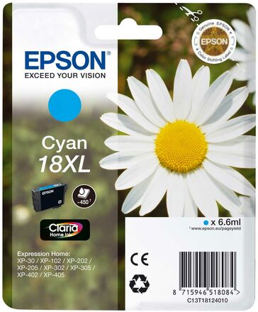 Epson T1812 XL Bläckpatron Cyan
