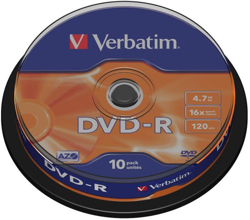 Verbatim DVD-R på spindel 10-pk. 10-pk.