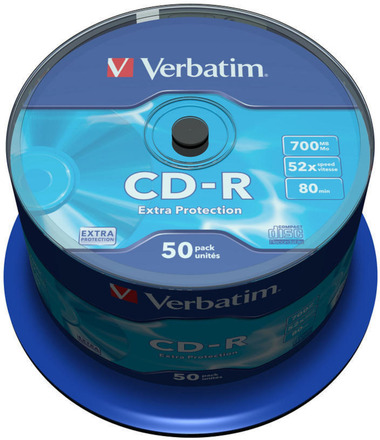 Verbatim CD-R-plater 50-pk.
