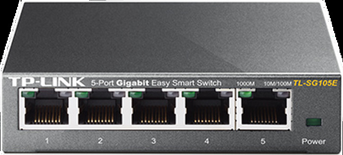 TP-link TL-SG105E Konfigurerbar gigabitswitch 5 porter