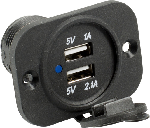 USB-lader for kabinettmontering