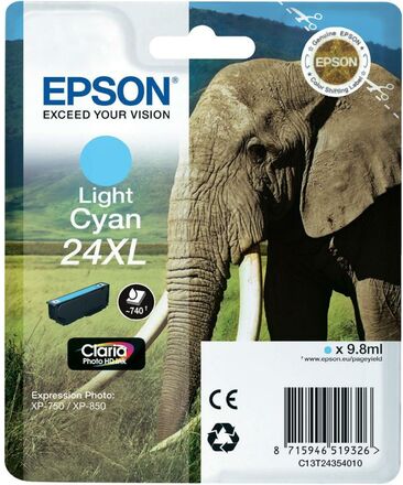 Epson T2432 Bläckpatron XL Ljus cyan