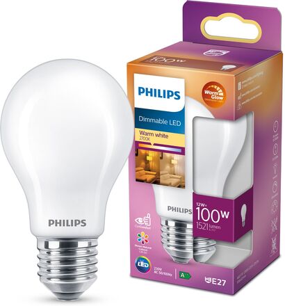 Philips Dimbar LED-lampa E27 1521 lm
