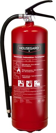 Housegard Brandsläckare med pulver 6 kg Röd