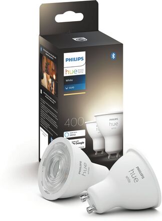 Philips Hue White Smart LED-lampa GU10 400 lm 2-pack