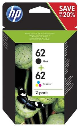 HP 62 Bläckpatroner 2-pack