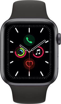 Apple Watch Series 5 (GPS) 44 mm Space grey/Svart