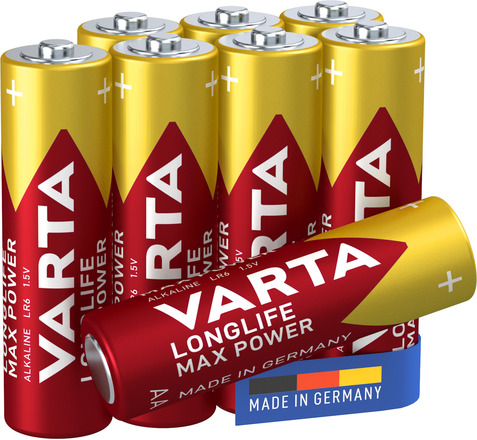 Varta Longlife Max Power AA-batterier 8-pk.