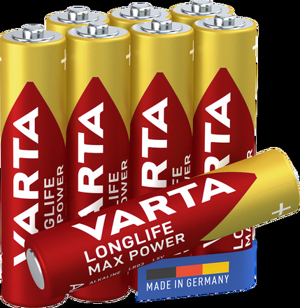 Varta Longlife Max Power AAA-batterier 8-pk.